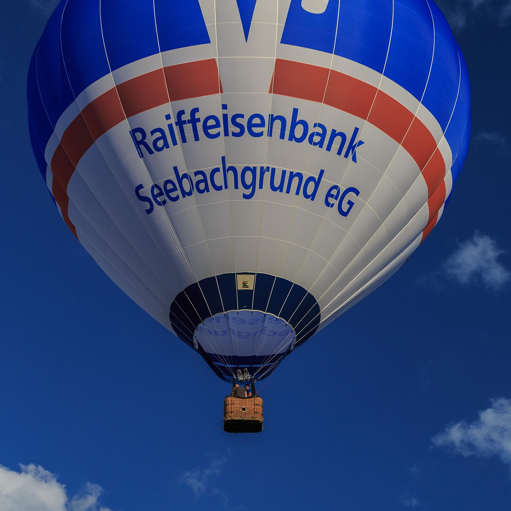 Fahrt mit dem Heißluftballon der Raiffeisenbank Seebachgrund